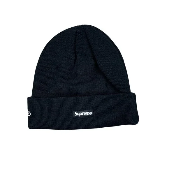 Supreme x New Era FW20 Frost S Logo Beanie Black - Picture 2 of 5